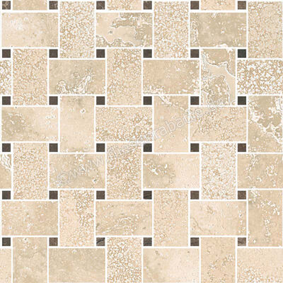  Sant Agostino Via Appia Beige 30x30 cm Mosaik Rete Glänzend Eben Krystal CSAREABK30 | 620986