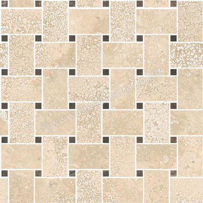  Sant Agostino Via Appia Beige 30x30 cm Mosaik Rete Glänzend Eben Krystal CSAREABK30 | 620989