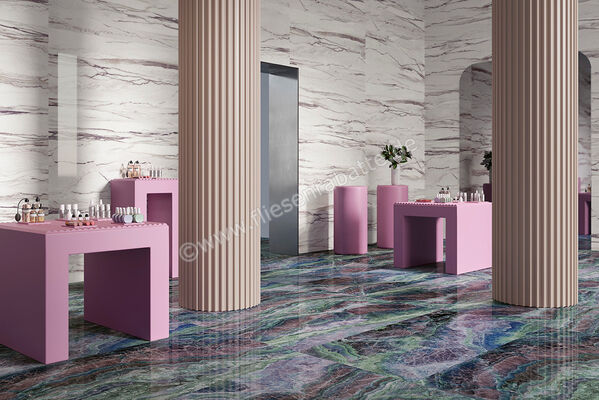  Sant Agostino Star Onyx Purple 30x60 cm Bodenfliese / Wandfliese Glänzend Eben Krystal CSASOPUK30 | 622780