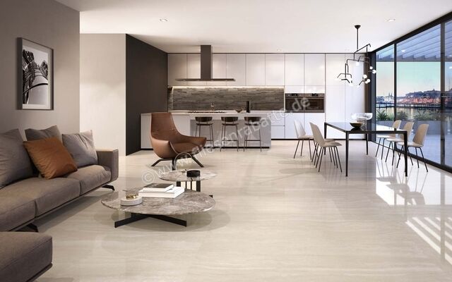  Sant Agostino Via Appia Ivory 60x120 cm Bodenfliese / Wandfliese Vein Cut Glänzend Eben Krystal CSAAVCIK12 | 623623