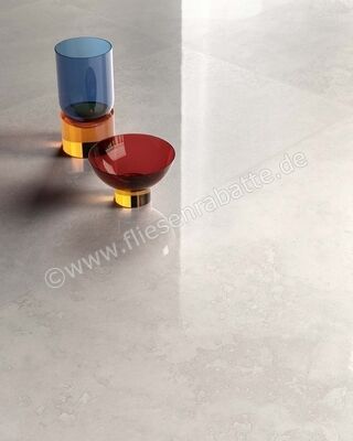  Sant Agostino Via Appia White 120x120 cm Bodenfliese / Wandfliese Cross Cut Glänzend Eben Krystal CSAACCWK12 | 623677