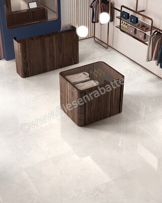  Sant Agostino Via Appia White 60x60 cm Bodenfliese / Wandfliese Cross Cut Glänzend Eben Krystal CSAACCWK60 | 623683