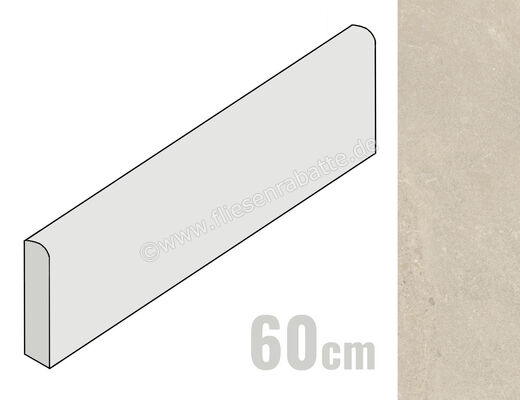  Monocibec Monogram Echos 5.4x60 cm Sockel Matt Strukturiert Natural Evolution 145205 | 624277