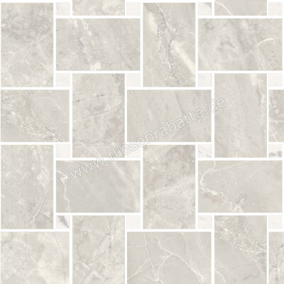  Sant Agostino Trumarmi Silver 30x30 cm Mosaik Maxi Rete Glänzend Eben Krystal CSAMRTSK30 | 624598