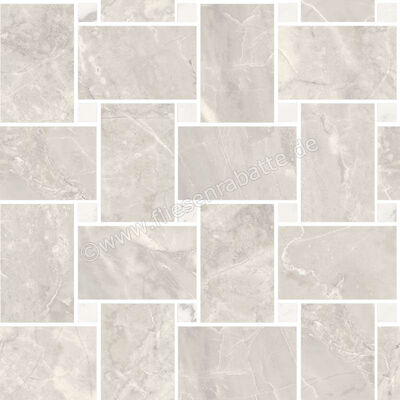  Sant Agostino Trumarmi Silver 30x30 cm Mosaik Maxi Rete Glänzend Eben Krystal CSAMRTSK30 | 624604