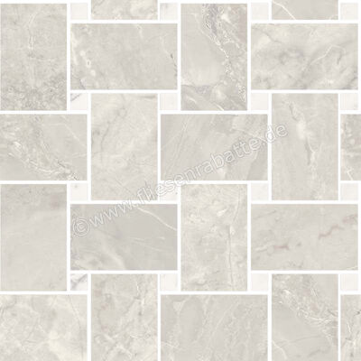  Sant Agostino Trumarmi Silver 30x30 cm Mosaik Maxi Rete Glänzend Eben Krystal CSAMRTSK30 | 624607