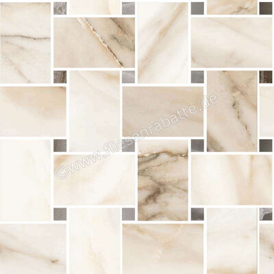  Sant Agostino Trumarmi Gold 30x30 cm Mosaik Maxi Rete Glänzend Eben Krystal CSAMRTGK30 | 624640