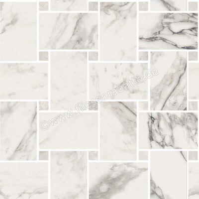  Sant Agostino Trumarmi Arabescato 30x30 cm Mosaik Maxi Rete Glänzend Eben Krystal CSAMRTAK30 | 624664