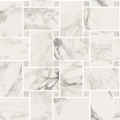  Sant Agostino Trumarmi Arabescato 30x30 cm Mosaik Maxi Rete Glänzend Eben Krystal CSAMRTAK30 | 624667