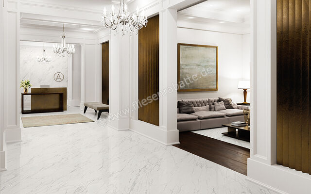  Sant Agostino Trumarmi Venatino 60x120 cm Bodenfliese / Wandfliese Glänzend Eben Krystal CSATMVEK12 | 625714