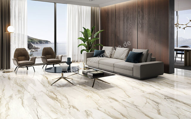  Sant Agostino Trumarmi Gold 60x120 cm Bodenfliese / Wandfliese Matt Eben Naturale CSATMGOL12 | 625756