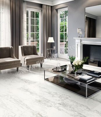  Sant Agostino Trumarmi Arabescato 60x120 cm Bodenfliese / Wandfliese Glänzend Eben Krystal CSATMARK12 | 625801