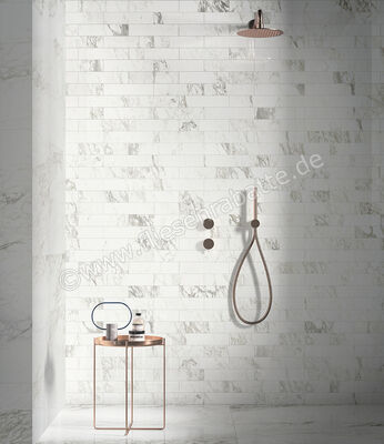  Sant Agostino Trumarmi Arabescato 7.3x29.6 cm Bodenfliese / Wandfliese Glänzend Eben Krystal CSATMAK730 | 625807