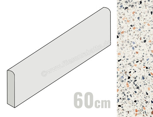  Sant Agostino Glow Plus Moon 7.3x60 cm Sockel Matt Eben Krystal CSABGPMK60 | 631193