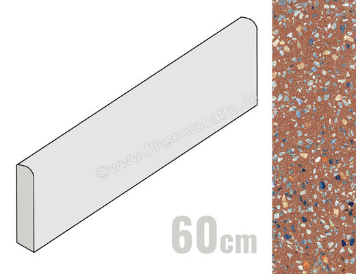  Sant Agostino Glow Plus Sunset 7.3x60 cm Sockel Matt Eben Krystal CSABGPUK60 | 631214