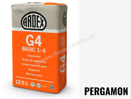  Ardex G4 BASIC 1-6 Fugenmörtel 12,5 kg Papiersack Pergamon 19566 | 632609