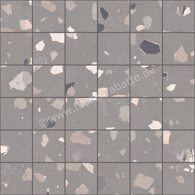  Sant Agostino Deconcrete De-Medium Grey 30x30 cm Mosaik 5x5 Matt Eben Naturale CSAMDMGR30 | 633551