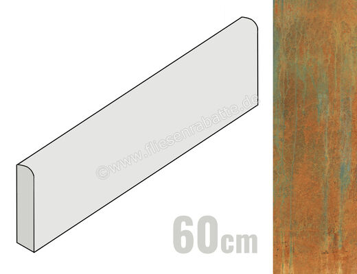  Sant Agostino Dripart Copper 7.3x60 cm Sockel Matt Eben Naturale CSABDRCO60 | 635657