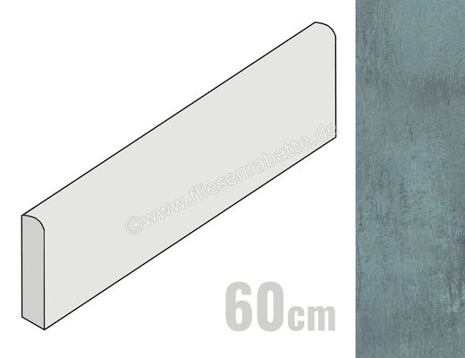  Sant Agostino Dripart Verdigris 7.3x60 cm Sockel Matt Eben Naturale CSABDRVG60 | 635675