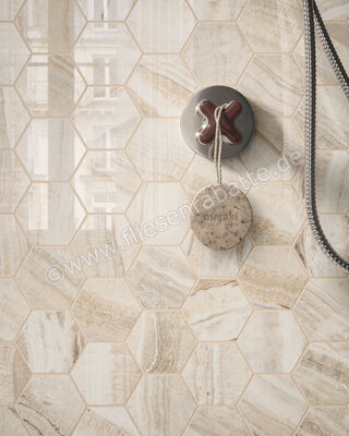  Sant Agostino Astral Beige 60x120 cm Bodenfliese / Wandfliese Glänzend Eben Krystal CSAASTBK12 | 636671