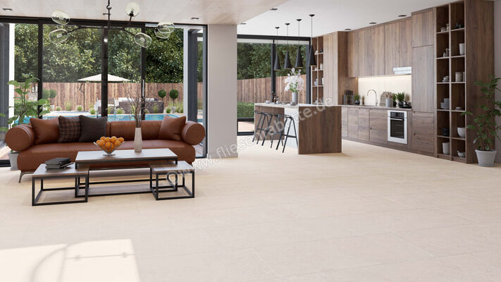  ceramicvision Naturalis Outdoor Beige 60x60x2 cm Terrassenplatte Matt Eben Satinato CV2019 | 639658