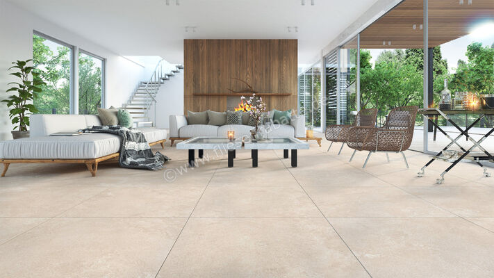  ceramicvision Naturalis Outdoor Ivory 60x60x2 cm Terrassenplatte Matt Eben Satinato CV2018 | 639679