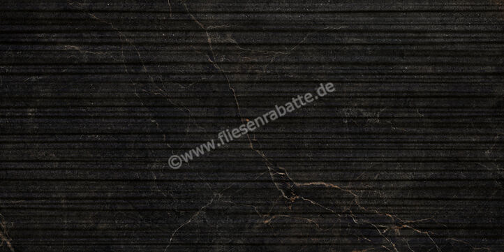  La Fabbrica Ava Noble Stone Dark 60x120 cm Wandfliese 3D Stripes Matt Strukturiert Naturale 199034 | 642646