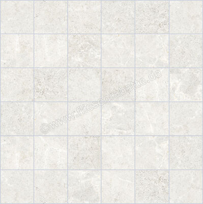  La Fabbrica Ava Noble Stone White 30x30 cm Mosaik 5x5 Matt Eben Naturale 199101 | 642946