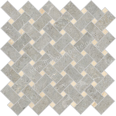  La Fabbrica Ava Noble Stone Grey 29.7x29.7 cm Wandfliese Basket Matt Eben Naturale 199112 | 642964