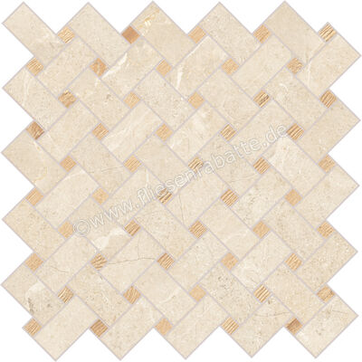  La Fabbrica Ava Noble Stone Beige 29.7x29.7 cm Wandfliese Basket Matt Eben Naturale 199113 | 642967