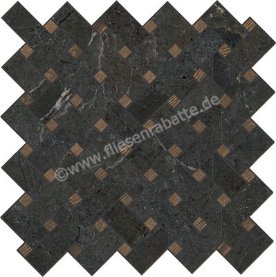  La Fabbrica Ava Noble Stone Dark 29.7x29.7 cm Wandfliese Basket Matt Eben Naturale 199114 | 642970