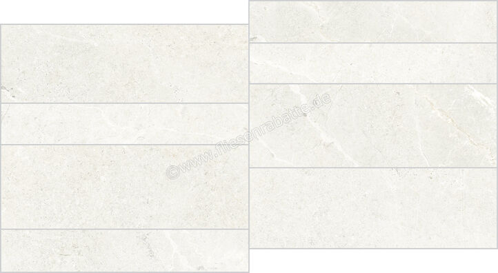  La Fabbrica Ava Noble Stone White 30x60 cm Wandfliese Muretto Matt Eben Naturale 199121 | 642976