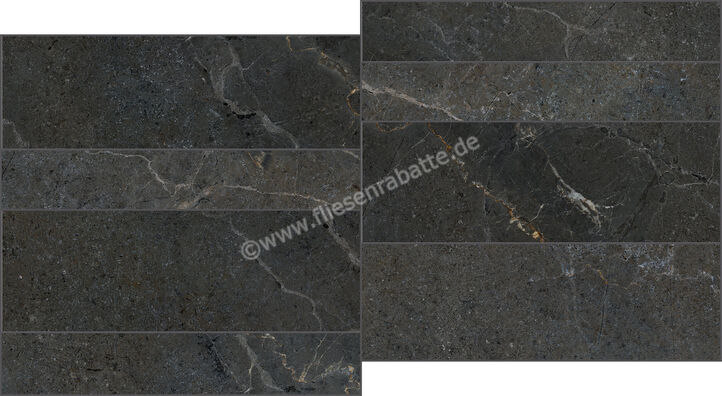  La Fabbrica Ava Noble Stone Dark 30x60 cm Wandfliese Muretto Matt Eben Naturale 199124 | 642985