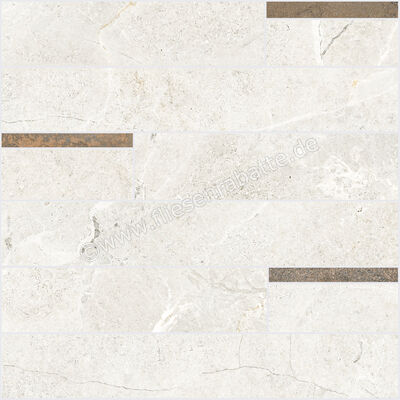  La Fabbrica Ava Noble Stone White 30x30 cm Mosaik Modulo Matt Eben Naturale 199131 | 642991
