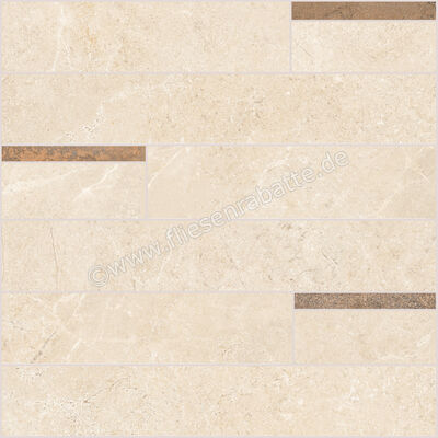  La Fabbrica Ava Noble Stone Beige 30x30 cm Mosaik Modulo Matt Eben Naturale 199133 | 642997
