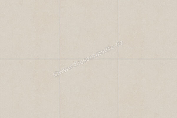  La Fabbrica Ava Moon Cream Bianco 120x120 cm Bodenfliese / Wandfliese Matt Eben Naturale 284502 | 643870