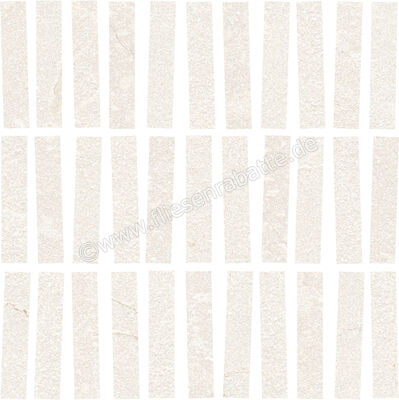 Marazzi Mystone Pietra Di Sicilia Bianco 31x31 cm Mosaik Stick Matt Eben Naturale MQGV | 648613