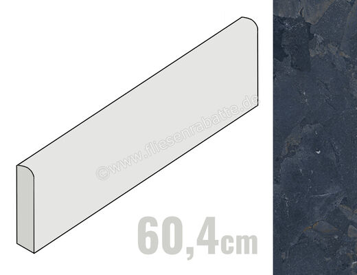  Coem Lythos Black 7.5x60.4 cm Sockel Matt Eben Levigato IFB600L | 650978