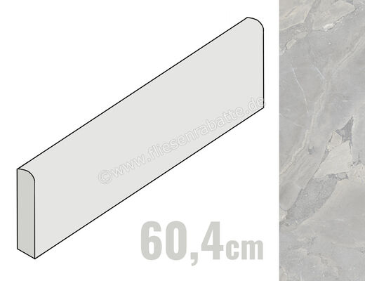  Coem Lythos Grey 7.5x60.4 cm Sockel Matt Eben Naturale IFB603R | 650993
