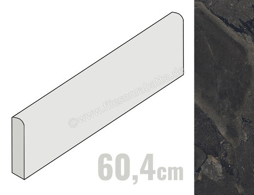  Coem Lythos Brown 7.5x60.4 cm Sockel Matt Eben Levigato IFB608L | 651002