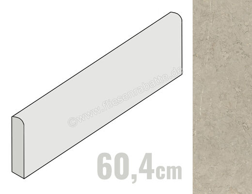  Coem Sense Greige 7.5x60.4 cm Sockel Matt Strukturiert Naturale GEB605R | 651182
