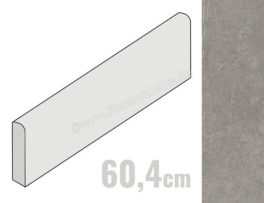  Coem Sense Taupe 7.5x60.4 cm Sockel Matt Strukturiert Naturale GEB608R | 651185