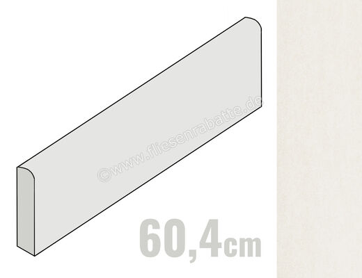  Coem Ceramiche Milano Sublime Puro 7.5x60.4 cm Sockel Matt Eben Naturale SUB601R | 651440