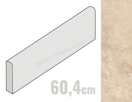  Coem Luberon Dore 7.5x60.4 cm Sockel Matt Eben Naturale LUB603R | 651752