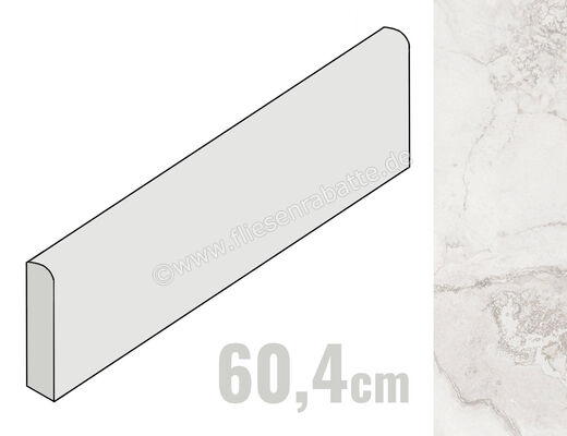  Coem Touch Stone Grey 7.5x60.4 cm Sockel Glänzend - Matt Eben Levigato-Matt TOB603L | 653351