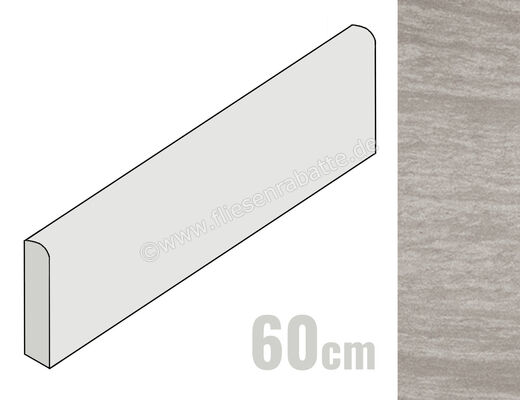  Coem Pietra Valmalenco Grigio 7.5x60 cm Sockel Matt Eben Naturale VMB603R | 655289