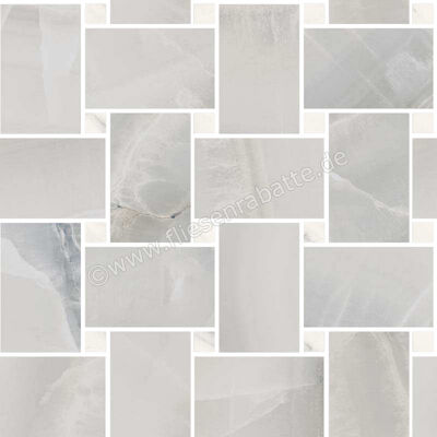  Sant Agostino Akoya Silver 30x30 cm Mosaik Maxi Rete Matt Eben Krystal CSAMRASK30 | 655390
