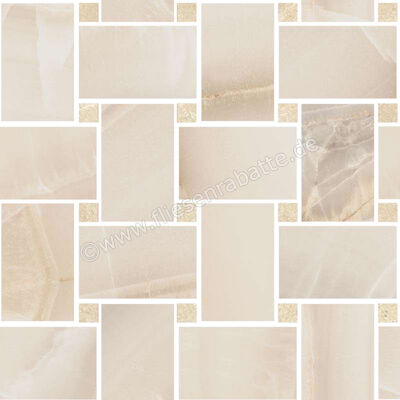  Sant Agostino Akoya Ivory 30x30 cm Mosaik Maxi Rete Matt Eben Krystal CSAMRAIK30 | 655405