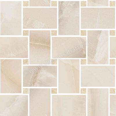  Sant Agostino Akoya Ivory 30x30 cm Mosaik Maxi Rete Matt Eben Krystal CSAMRAIK30 | 655411