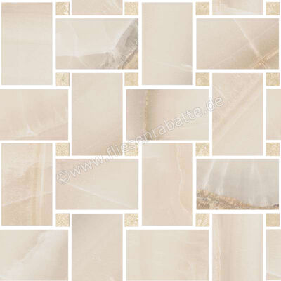  Sant Agostino Akoya Ivory 30x30 cm Mosaik Maxi Rete Matt Eben Krystal CSAMRAIK30 | 655414